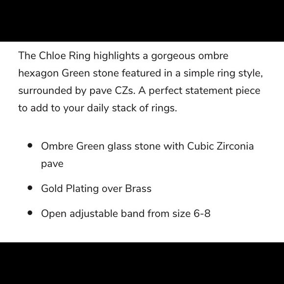 JOY DREVECKY CHLOE RING - Picture 4 of 7